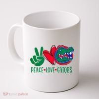 Peace Love Gator Cute Costume Animal Lover Alligator Coffee Mug thumb 0