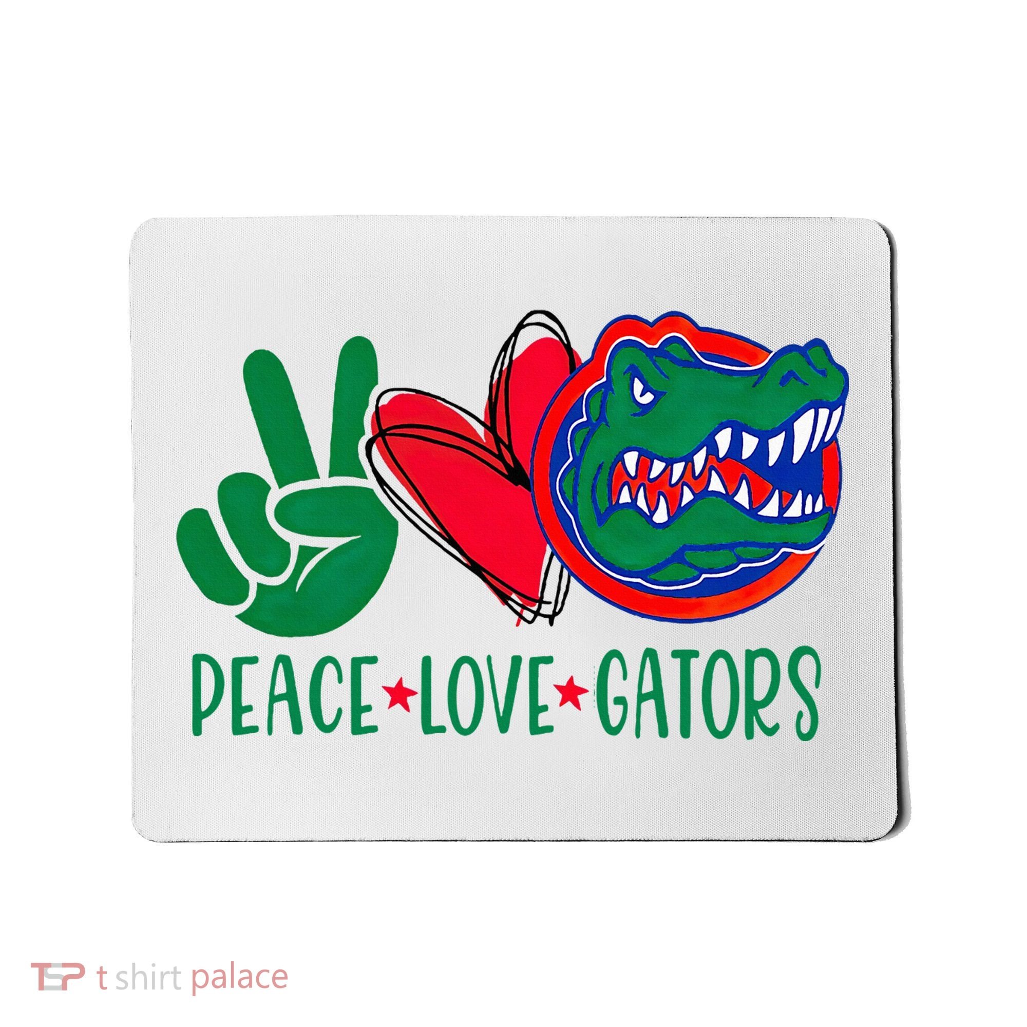 Peace Love Gator Cute Costume Animal Lover Alligator Mousepad