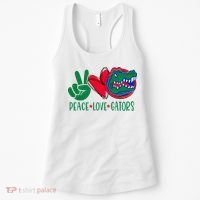 Peace Love Gator Cute Costume Animal Lover Alligator Women's Tank Top thumb 0