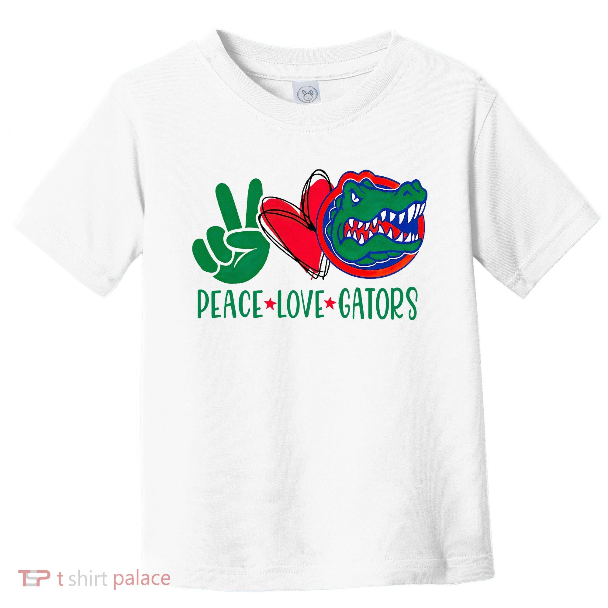 Peace Love Gator Cute Costume Animal Lover Alligator Toddler T-Shirt