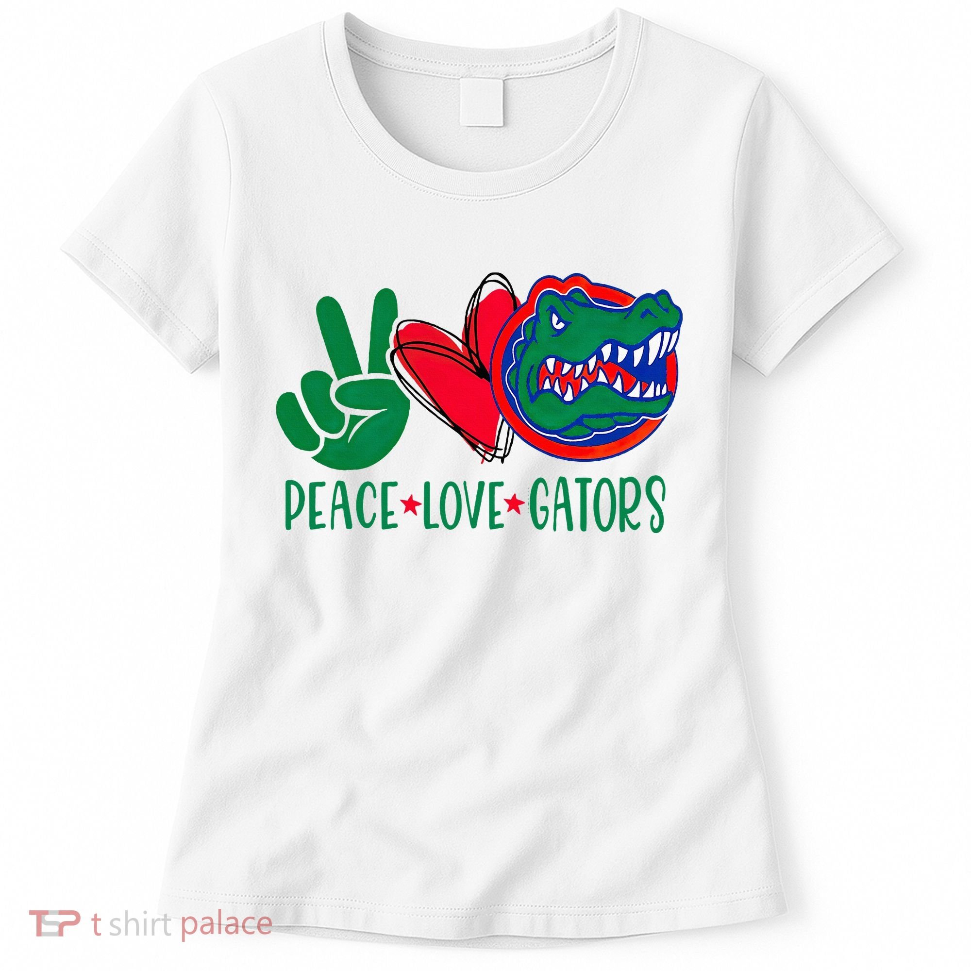 Peace Love Gator Cute Costume Animal Lover Alligator Women's T-Shirt