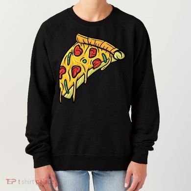 Pizza Lovers, Greasy Slice Of Pizza Women's Sweatshirt