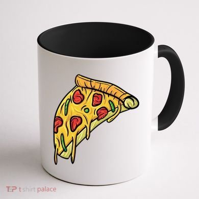 Pizza Lovers, Greasy Slice Of Pizza Coffee Mug back