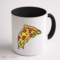 Pizza Lovers, Greasy Slice Of Pizza Coffee Mug thumb 1