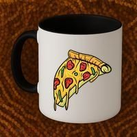 Pizza Lovers, Greasy Slice Of Pizza Coffee Mug thumb 2