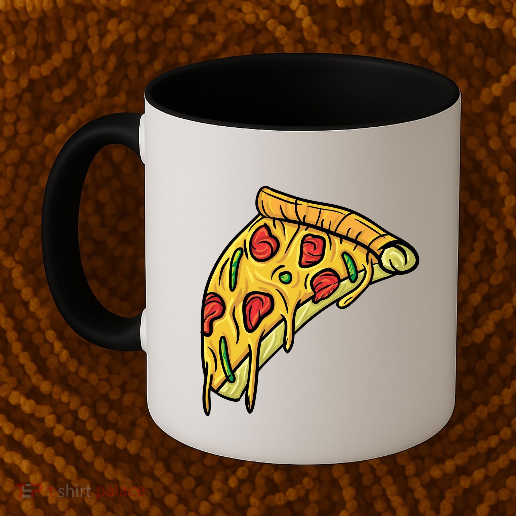 Pizza Lovers, Greasy Slice Of Pizza Coffee Mug