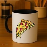 Pizza Lovers, Greasy Slice Of Pizza Coffee Mug thumb 4