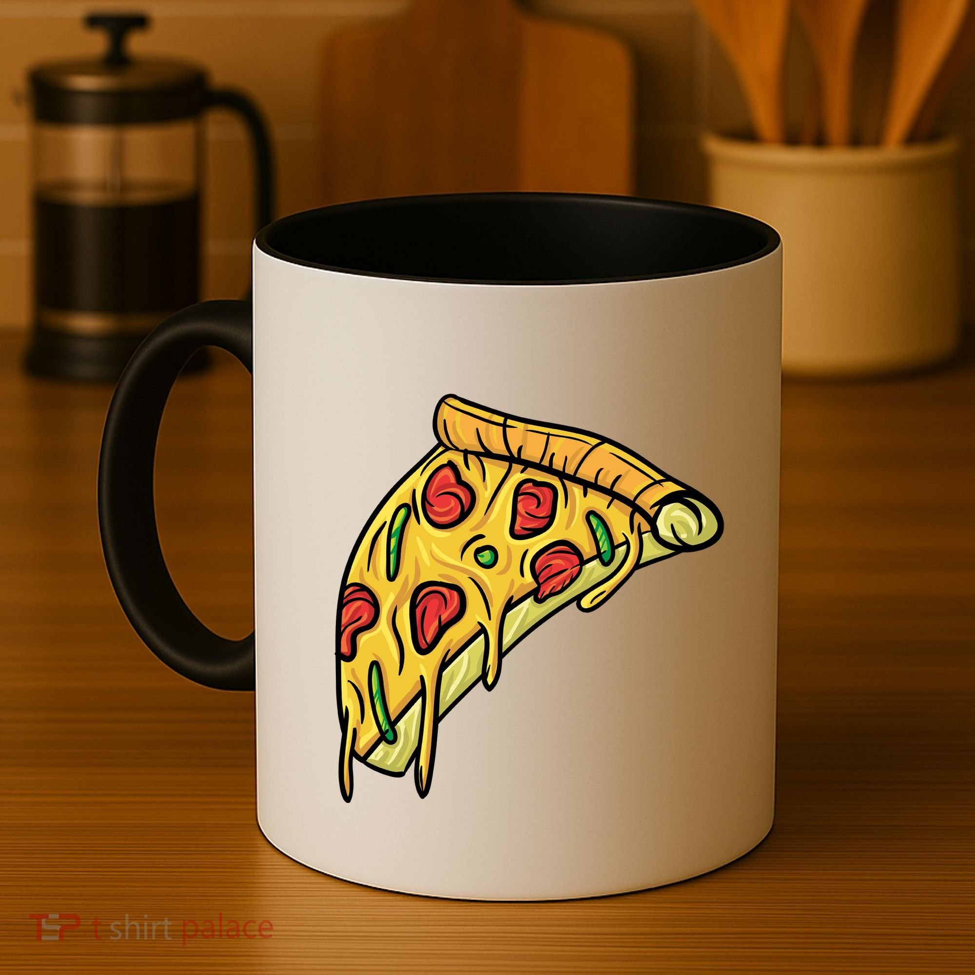 Pizza Lovers, Greasy Slice Of Pizza Coffee Mug