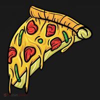 Pizza Lovers, Greasy Slice Of Pizza Women's Hoodie thumb 2