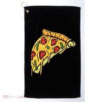 Pizza Lovers, Greasy Slice Of Pizza Golf Towel thumb 0