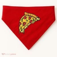 Pizza Lovers, Greasy Slice Of Pizza USA-Made Doggie Bandana thumb 0