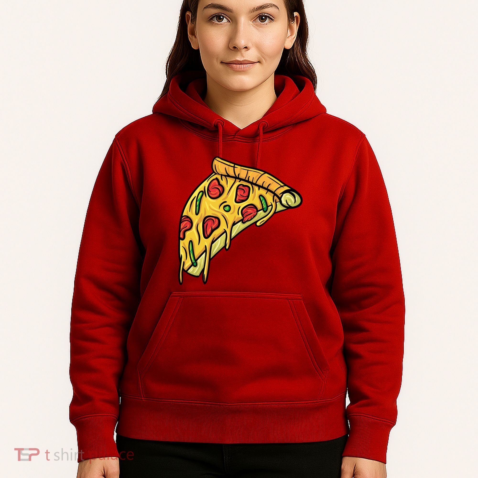 Pizza Lovers, Greasy Slice Of Pizza Hoodie