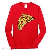 Pizza Lovers, Greasy Slice Of Pizza Long Sleeve Shirt thumb 0