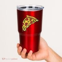 Pizza Lovers, Greasy Slice Of Pizza Tumbler thumb 2