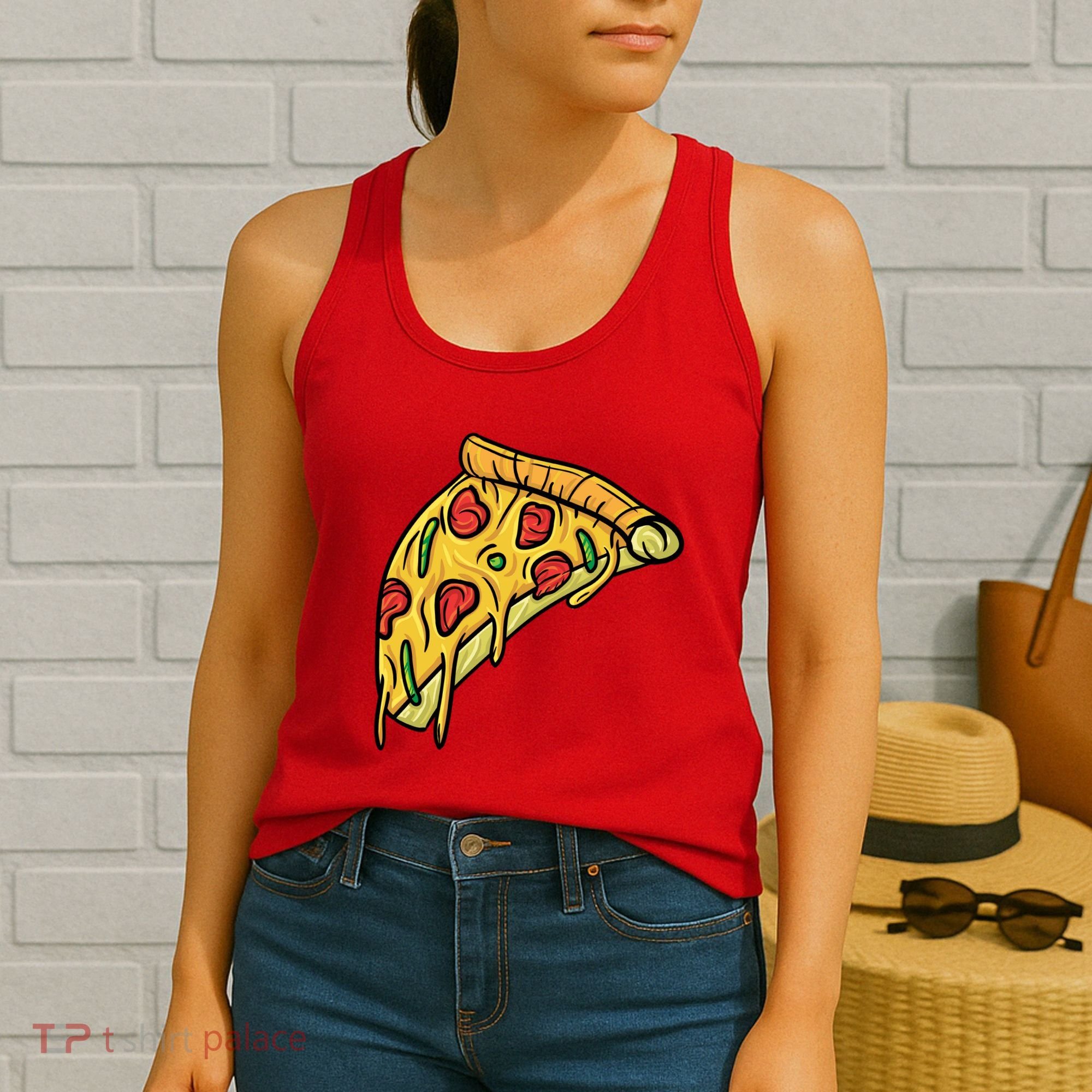 Pizza Lovers, Greasy Slice Of Pizza Women's Tank Top