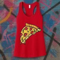 Pizza Lovers, Greasy Slice Of Pizza Women's Tank Top thumb 3