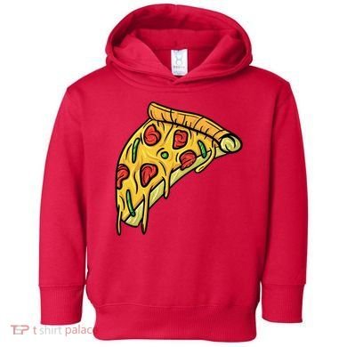 Pizza Lovers, Greasy Slice Of Pizza Toddler Hoodie
