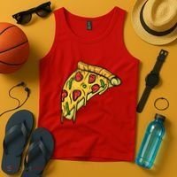 Pizza Lovers, Greasy Slice Of Pizza Tank Top thumb 4