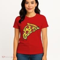 Pizza Lovers, Greasy Slice Of Pizza Women's T-Shirt thumb 4