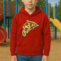 Pizza Lovers, Greasy Slice Of Pizza Kids Hoodie thumb 2