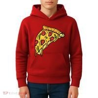 Pizza Lovers, Greasy Slice Of Pizza Kids Hoodie thumb 4