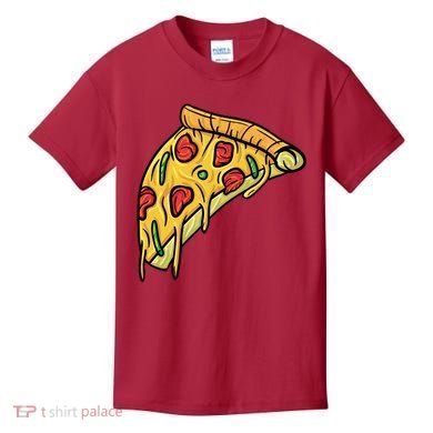 Pizza Lovers, Greasy Slice Of Pizza Kids T-Shirt