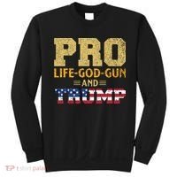 Pro Life God Gun And Trump Sweatshirt thumb 0