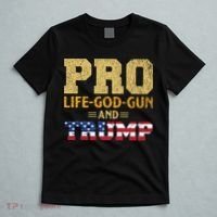 Pro Life God Gun And Trump T-Shirt thumb 5