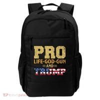 Pro Life God Gun And Trump Backpack thumb 0