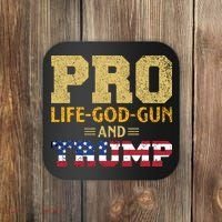 Pro Life God Gun And Trump Coaster thumb 0