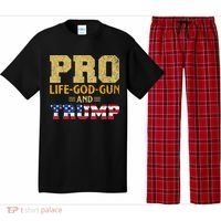 Pro Life God Gun And Trump Pajama Set thumb 0