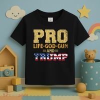 Pro Life God Gun And Trump Toddler T-Shirt thumb 3