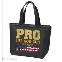 Pro Life God Gun And Trump Tote Bag thumb 3