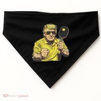 Pickleball Lovers Graphics Pickle Ball USA-Made Doggie Bandana thumb 0