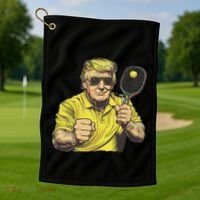 Pickleball Lovers Graphics Pickle Ball Golf Towel thumb 1