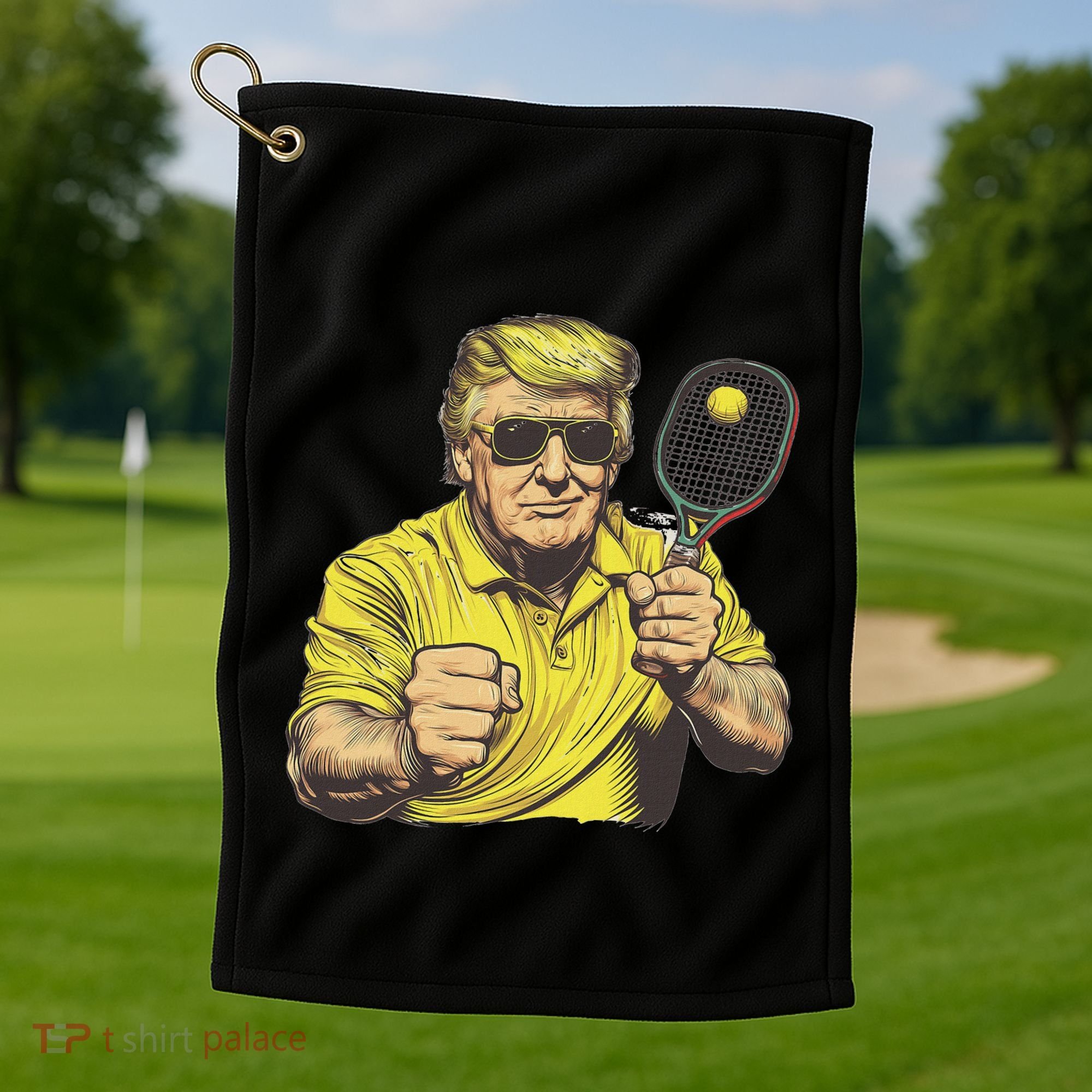 Pickleball Lovers Graphics Pickle Ball Golf Towel