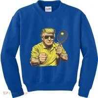 Pickleball Lovers Graphics Pickle Ball Kids Sweatshirt thumb 0