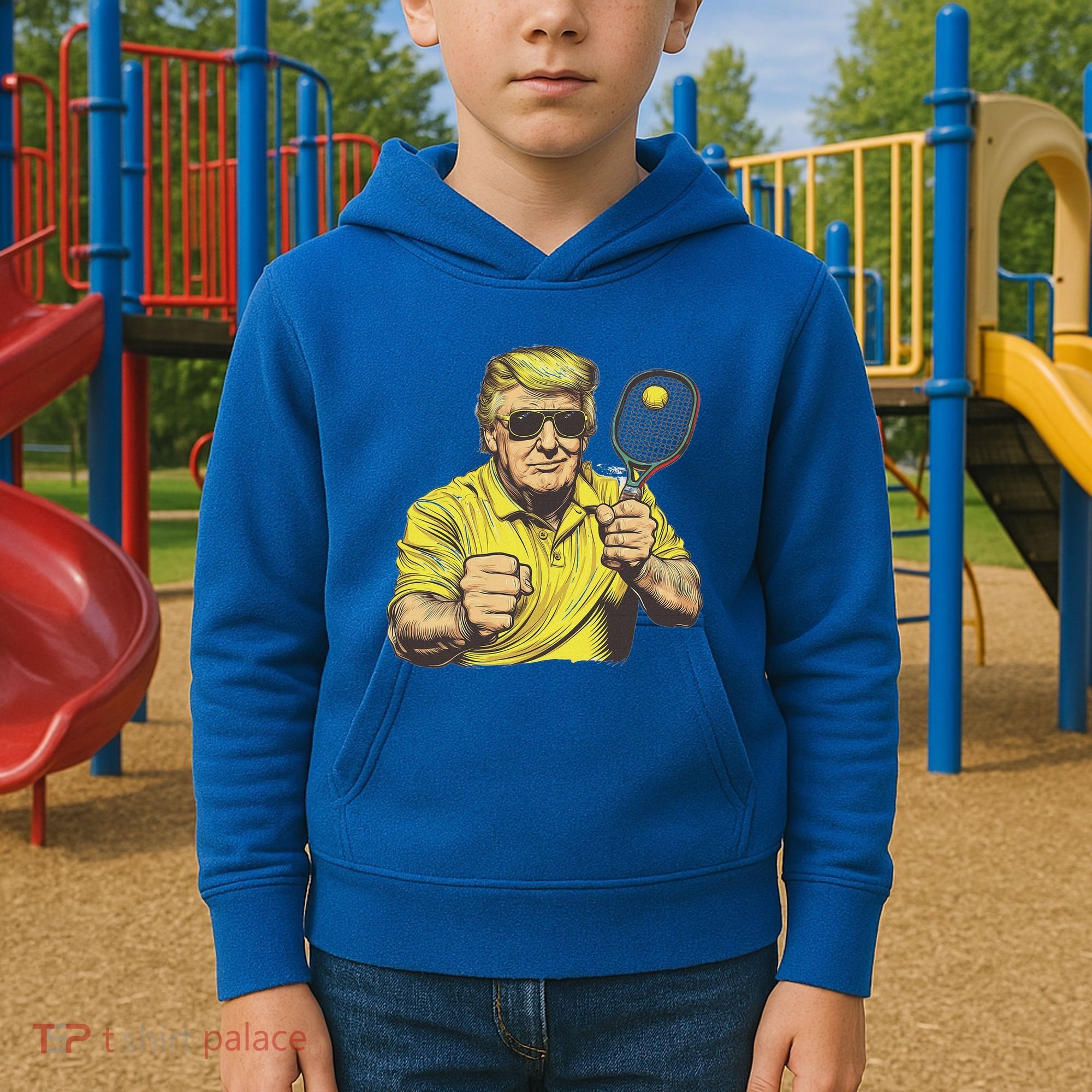 Pickleball Lovers Graphics Pickle Ball Kids Hoodie