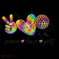 Peace Love Golf Rainbow Gift Coffee Mug thumb 5