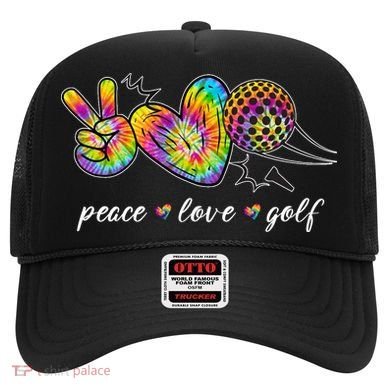 Peace Love Golf Rainbow Gift Hat