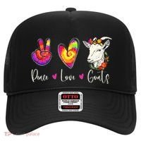 Peace Love Goats Goat Whisperer Farm Animal Lover Farmer Hat thumb 0