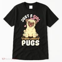 Pug Love Girl Tall T-Shirt thumb 0
