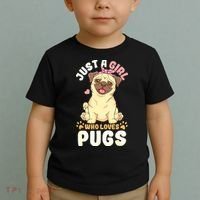 Pug Love Girl Toddler T-Shirt thumb 2