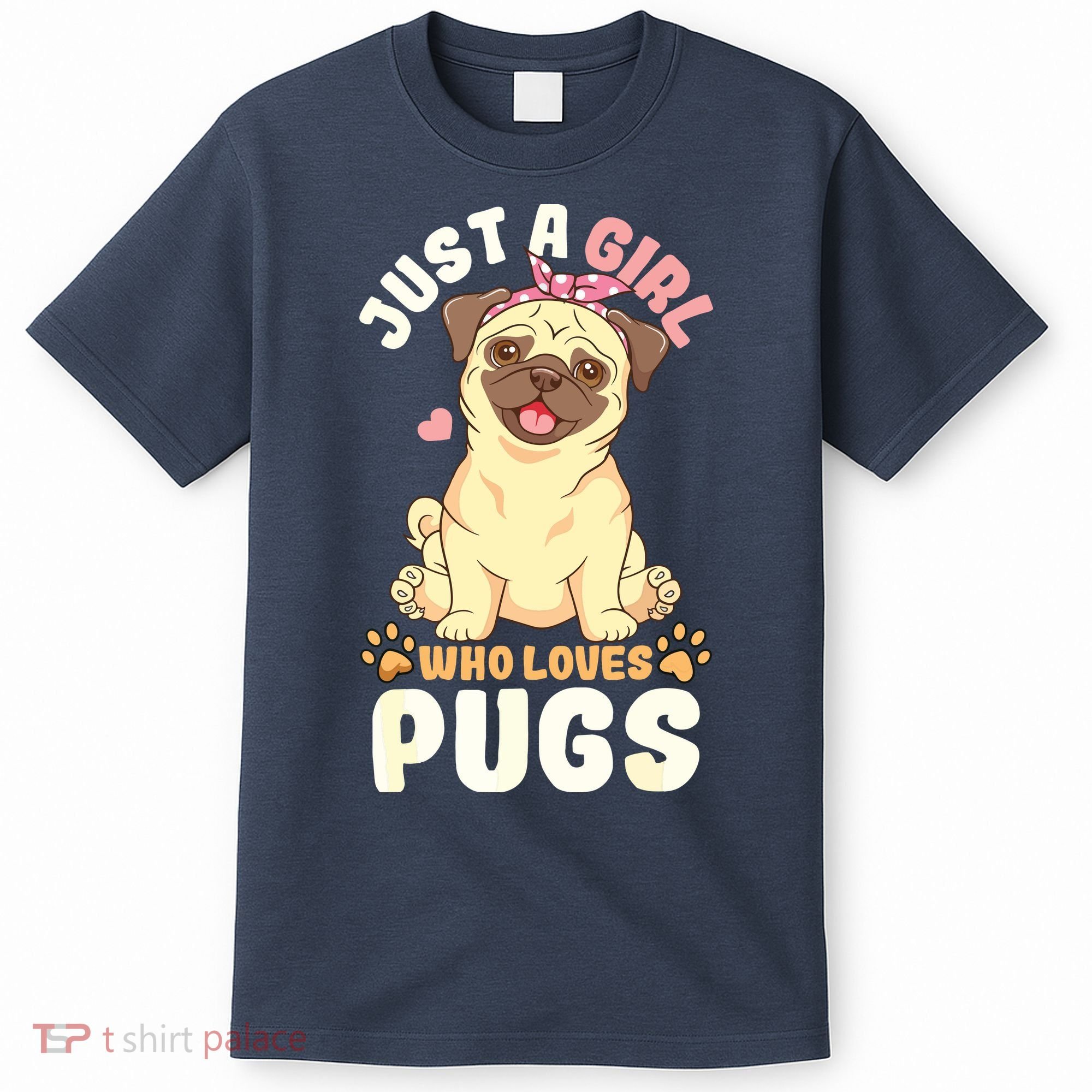 Pug Love Girl T-Shirt