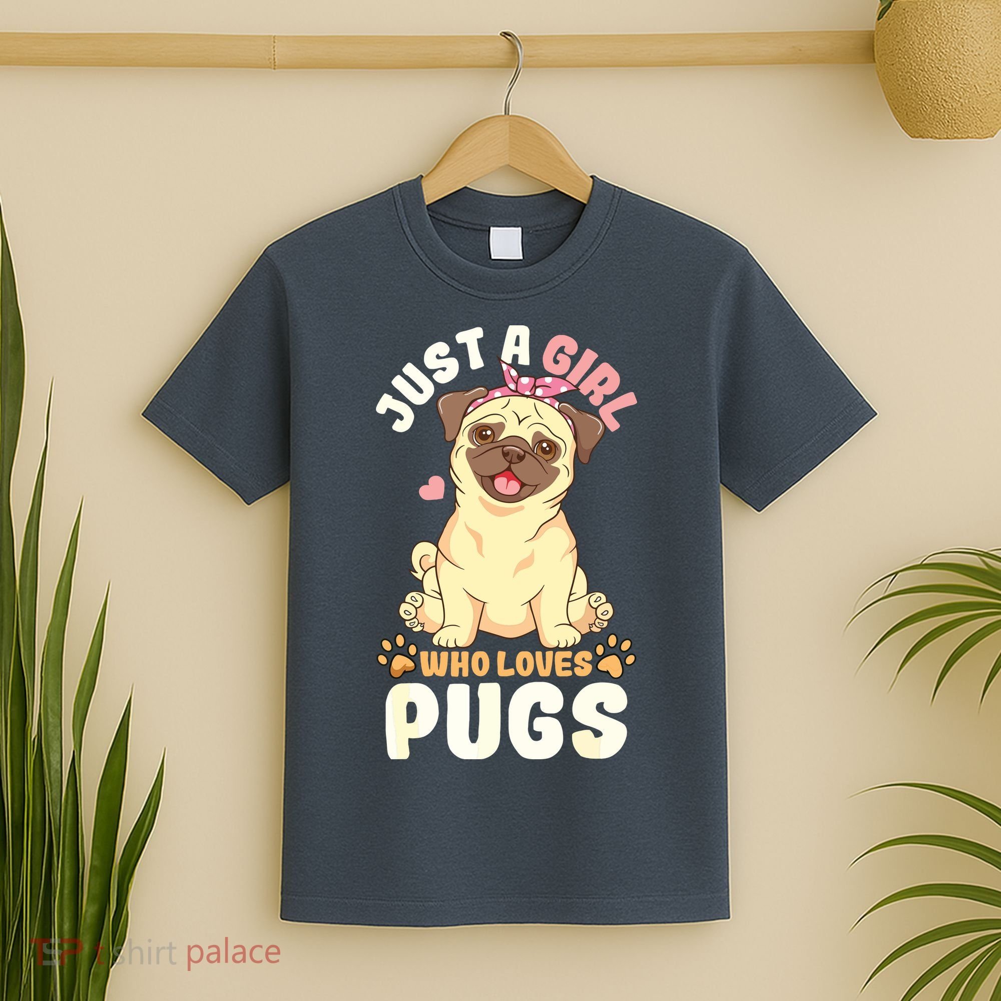 Pug Love Girl T-Shirt