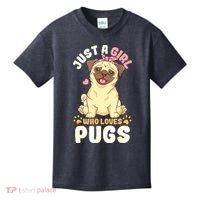 Pug Love Girl Kids T-Shirt thumb 0