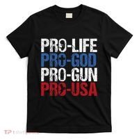 Pro Life God Gun Usa Conservative Republican Pro America T-Shirt thumb 0