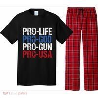 Pro Life God Gun Usa Conservative Republican Pro America Pajama Set thumb 0