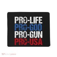 Pro Life God Gun Usa Conservative Republican Pro America Mousepad thumb 0