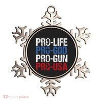 Pro Life God Gun Usa Conservative Republican Pro America Ornament thumb 0